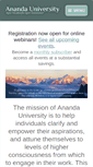 Mobile Screenshot of anandauniversity.org