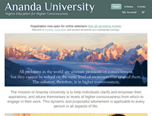 Tablet Screenshot of anandauniversity.org